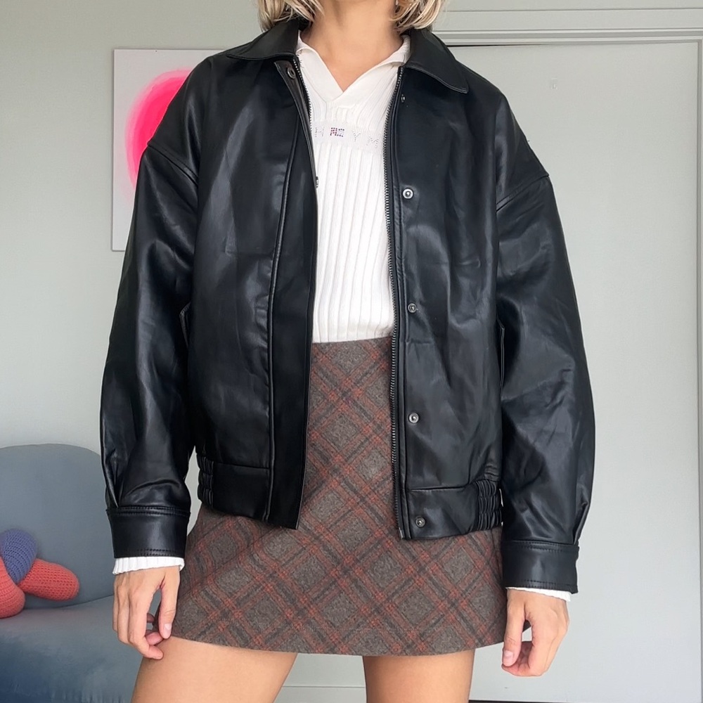 Black bomber jacket